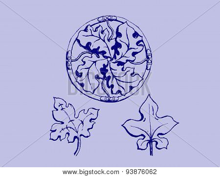 floral ornament sketch