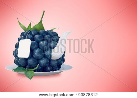 Blueberry tea cup