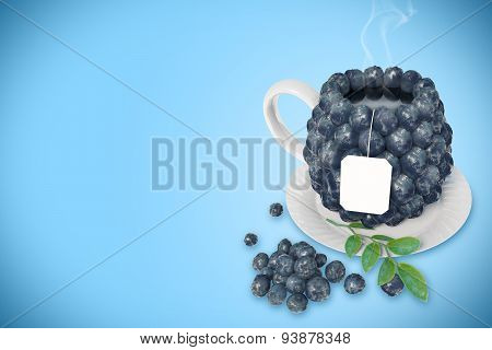Blueberry tea cup