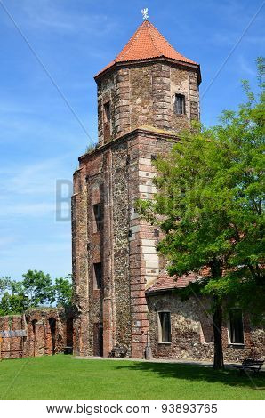 Castle tower  (Toszek in Poland)