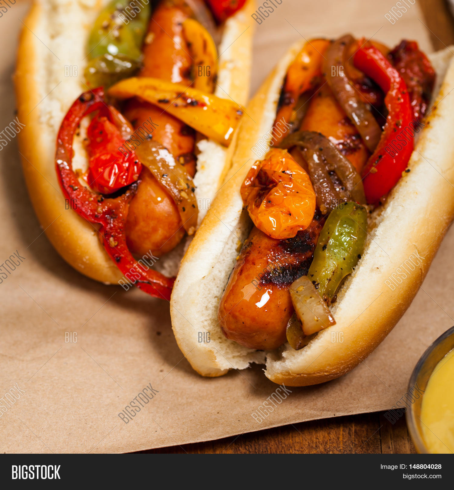 Fajita Style Hot Dogs Image & Photo (Free Trial) Bigstock