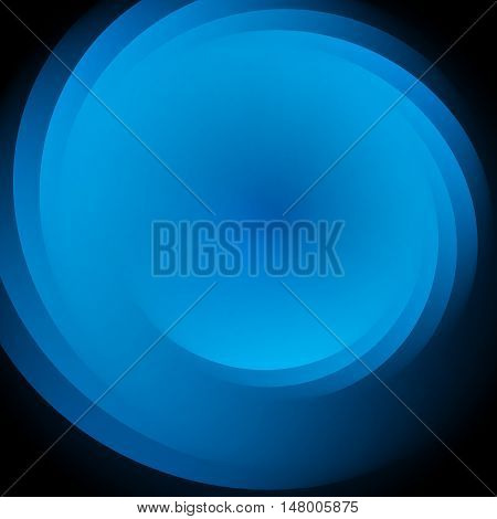 Smooth Light Blue Waves Lines Vector Abstract Background.