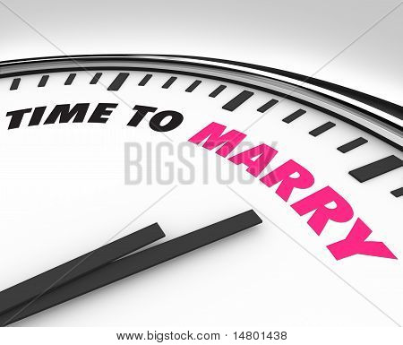 结婚-婚礼仪式的时钟的时间