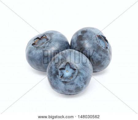 Heap of blueberry isolated on the white background