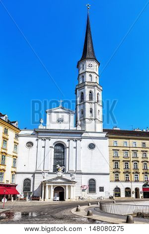 St. Michael's Church  On Michaelerplatz  In Vienna.