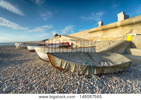 Fishing Boats At Chesil Cove