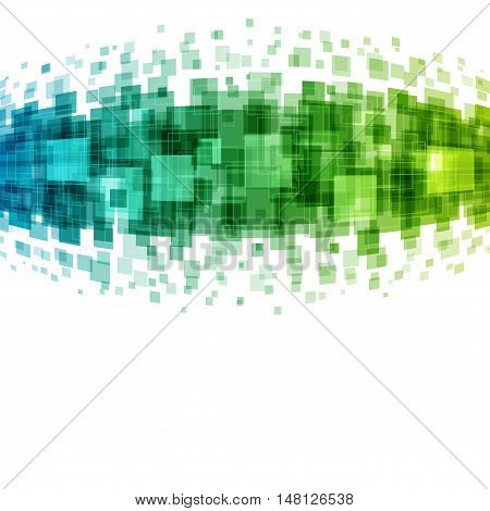 Abstract Geometric Squares Lines Vector Background.