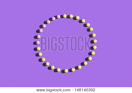 The 28 day cicle of the contraceptive pill