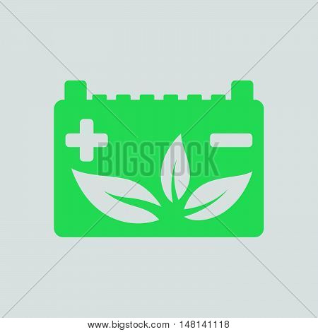 Car Battery Leaf Icon