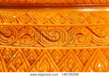 Carving Candle Closeup Detail Texture Background Art
