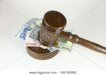 Auction Hammer , Symbol Of Authority And Money