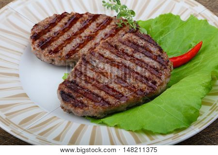 Grilled Burget Cutlet