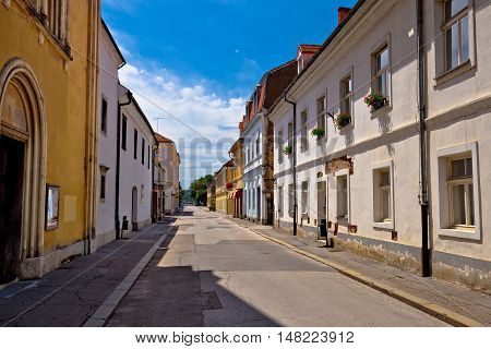 Town of Karlovac street view central Croatia