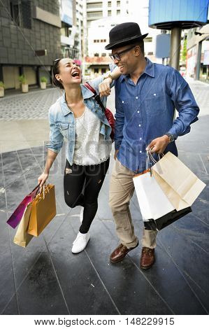 People Shopping Spending Customer Consumerism Concept