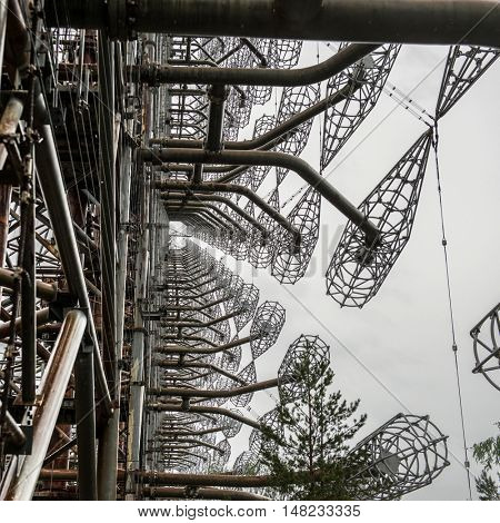 Duga-3 Soviet radar system in abandoned Chernobyl