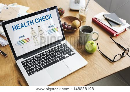 Health Check Annual Checkup Body Biology Concept