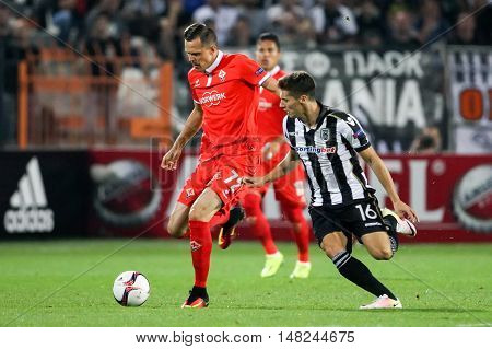 Uefa Europa League Match Between Paok Vs Acf Fiorentina