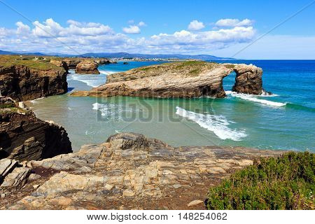 Cantabric Coast Summer Landscape.