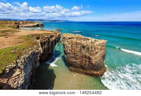 Cantabric Coast Summer Landscape.