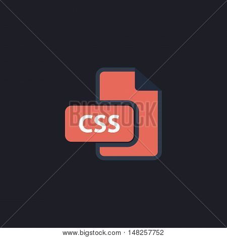 CSS Color vector icon on dark background