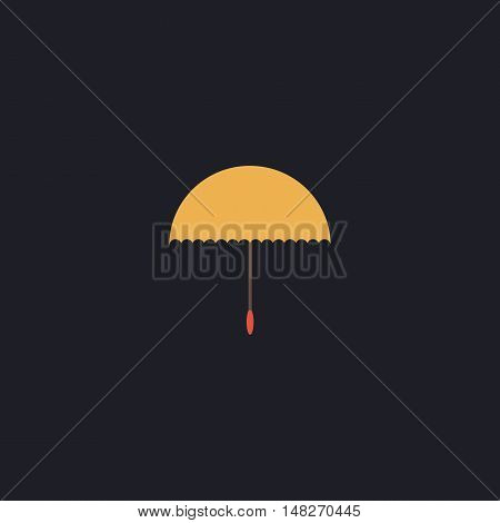 bumbershoot Color vector icon on dark background
