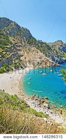 Coll Baix, Famous Bay / Beach In The North Of Majorca
