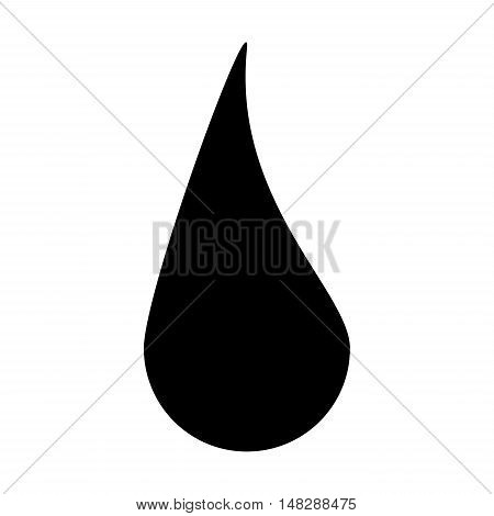 Silhouette Drop Vector Symbol Icon Design.