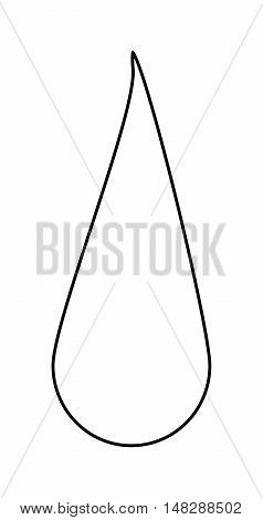 Silhouette Drop Vector Symbol Icon Design.