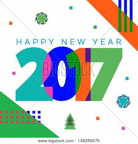 2017 new year creative design for your greetings card flyers invitation posters brochure banners calendar