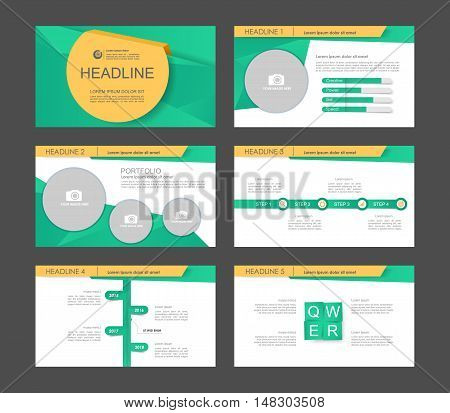 Set of color infographic elements for presentation templates. Leaflet, Annual report, book cover design. Brochure, layout, Flyer layout template design. Easy to edit.