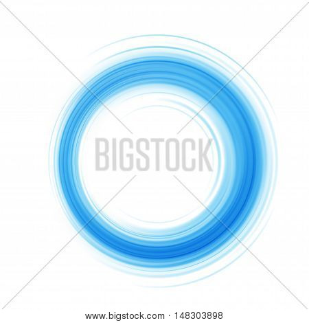 Smooth Light Blue Waves Lines Vector Abstract Background.