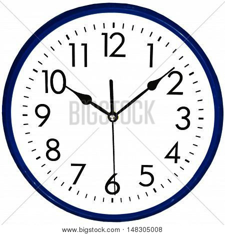 Round Wall clock isolated on white background