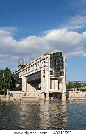 PARIS, FRANCE-AUGUST 09, 2016: building of the French Ministry of Economy and Finance in Paris