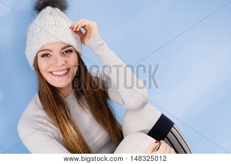 Woman In Thermal Underwear