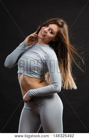 Sporty Woman Wearing Thermoactive Underwear.