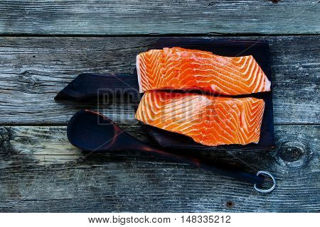 Raw Salmon Fillet