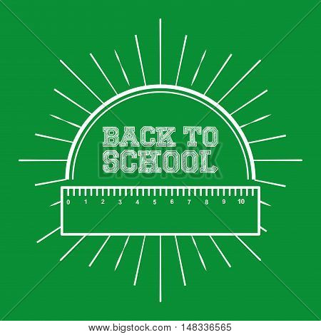 greenboard with school icon vector illustration design