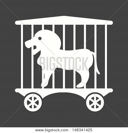 Circus, lion, stage icon vector image. Can also be used for circus. Suitable for mobile apps, web apps and print media.