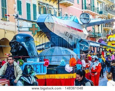 Hdr Carnival Celebrations In Loano