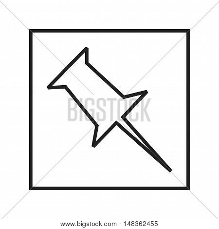 Pinboard, design, media icon vector image. Can also be used for social media logos. Suitable for mobile apps, web apps and print media.