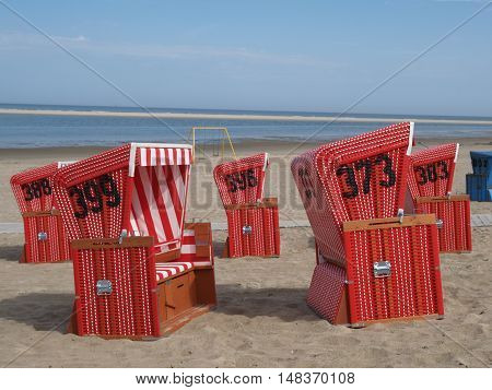 nice beach on an german Island in the North sea