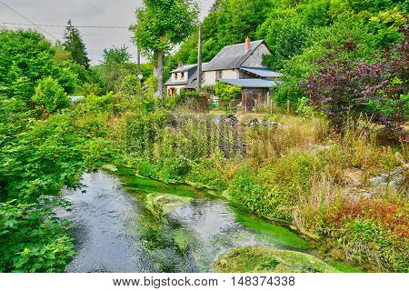 Saint Wandrille Rancon France - june 22 2016 : the small village