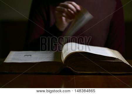 Flipping through the Pages of an old book