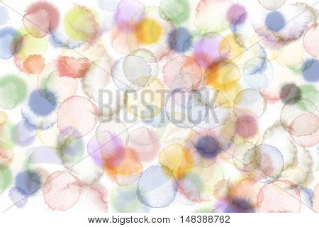 Abstract wate rcolor dropped on white background
