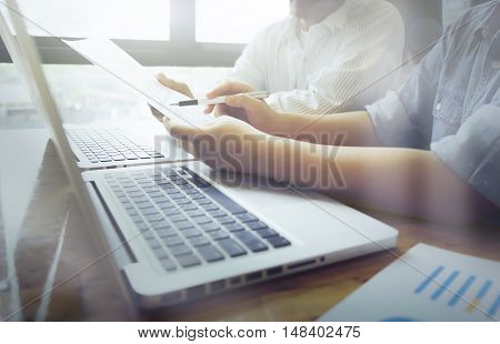 Business People Meeting To Discuss The Situation On The Market.