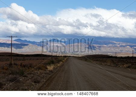 Brown Road Leading To Prince Albert