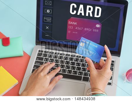 Debit Card Payment Account Graphic Concept