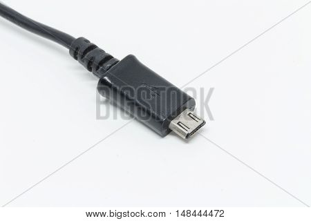 micro usb closeup detail object isolated background