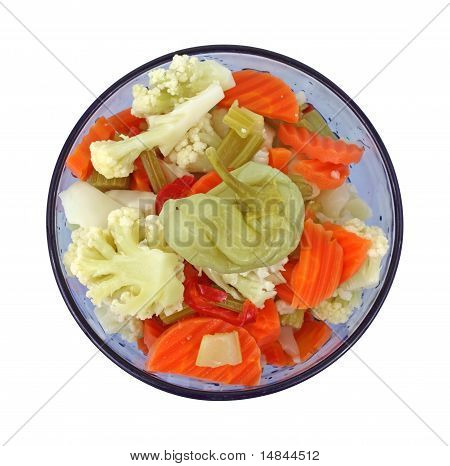 在蓝色碗 Giardiniera