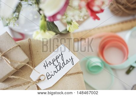 HBD Happy Birthday Celebration Congratulation Party Concept